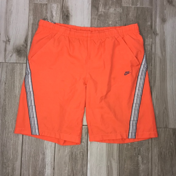 orange nike swim trunks